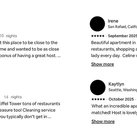 Luxury - Eiffel Tower View Paris